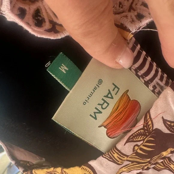 FARM Rio Pink and Gold Floral Blouse - Picture 2 of 4